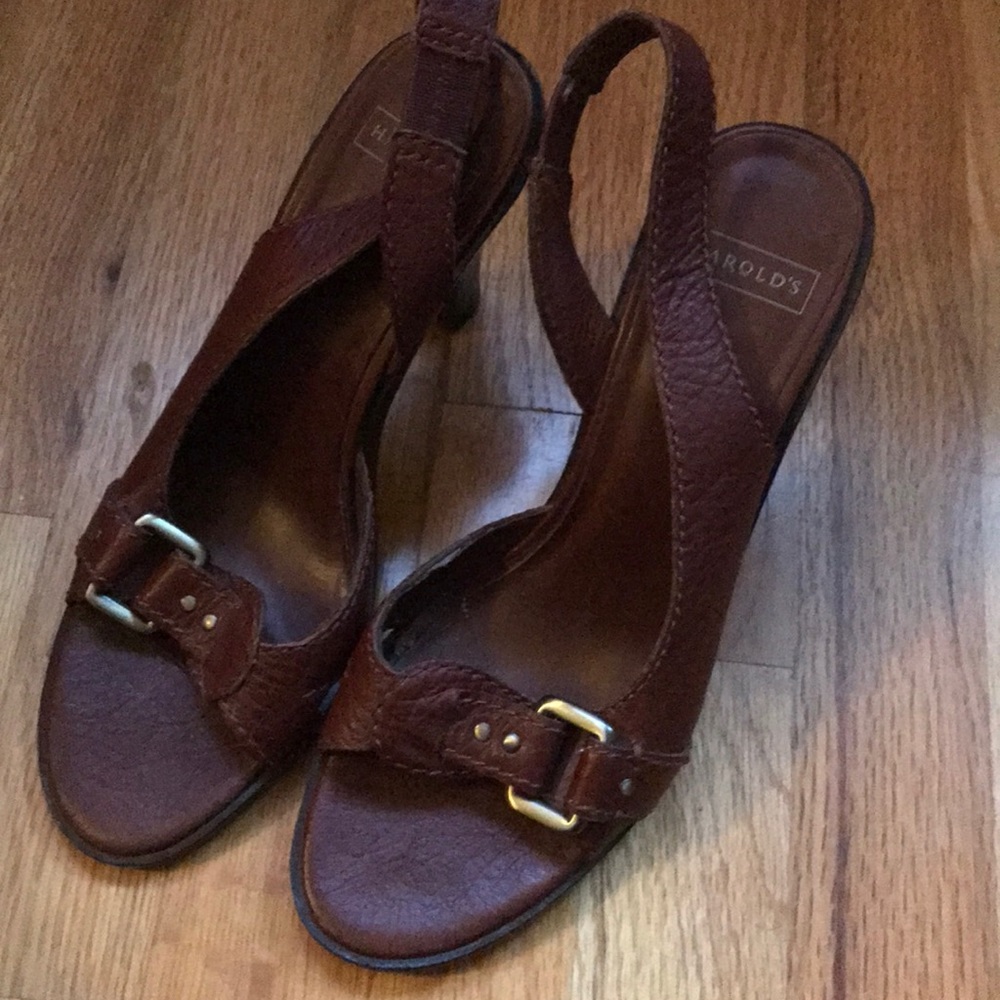 Leather heels